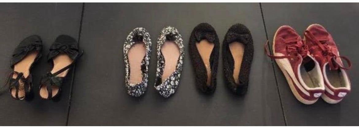 Mooie ballerina's schoenen in verschillende stijlen/kleuren, Ophalen, Overige kleuren, Ballerina's, Gedragen