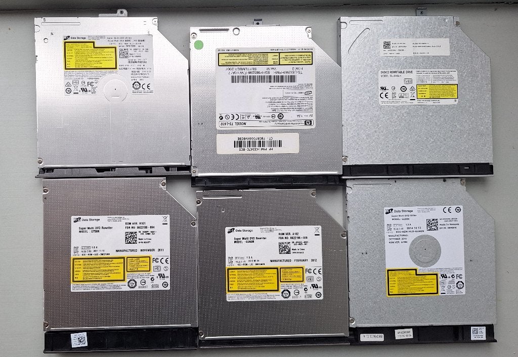 6x Optische Schijfstation voor Laptop & PC, Intern, Gebruikt, Ophalen of Verzenden, Dvd