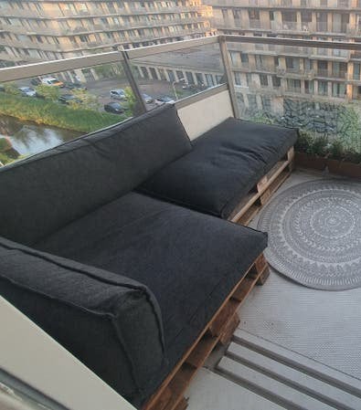 Comfortabele balkon kussens - ideaal voor palletbank, Ophalen, Gebruikt, Hout