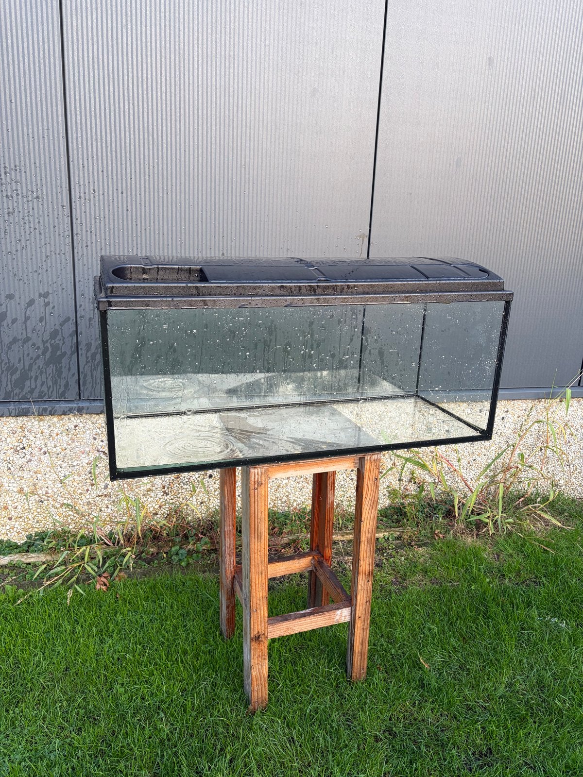 Aquarium 1meter, Ophalen, Leeg aquarium