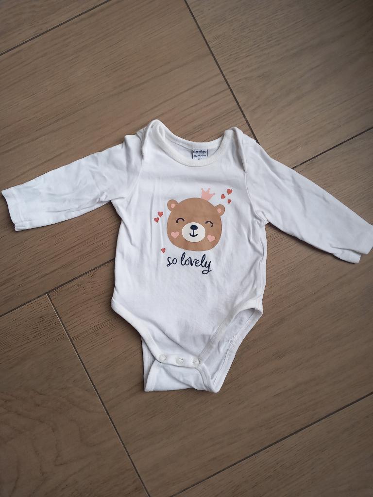 K35 Witte romper DopoDopo maat 56, Nacht- of Onderkleding, Gebruikt, Meisje, Ophalen of Verzenden
