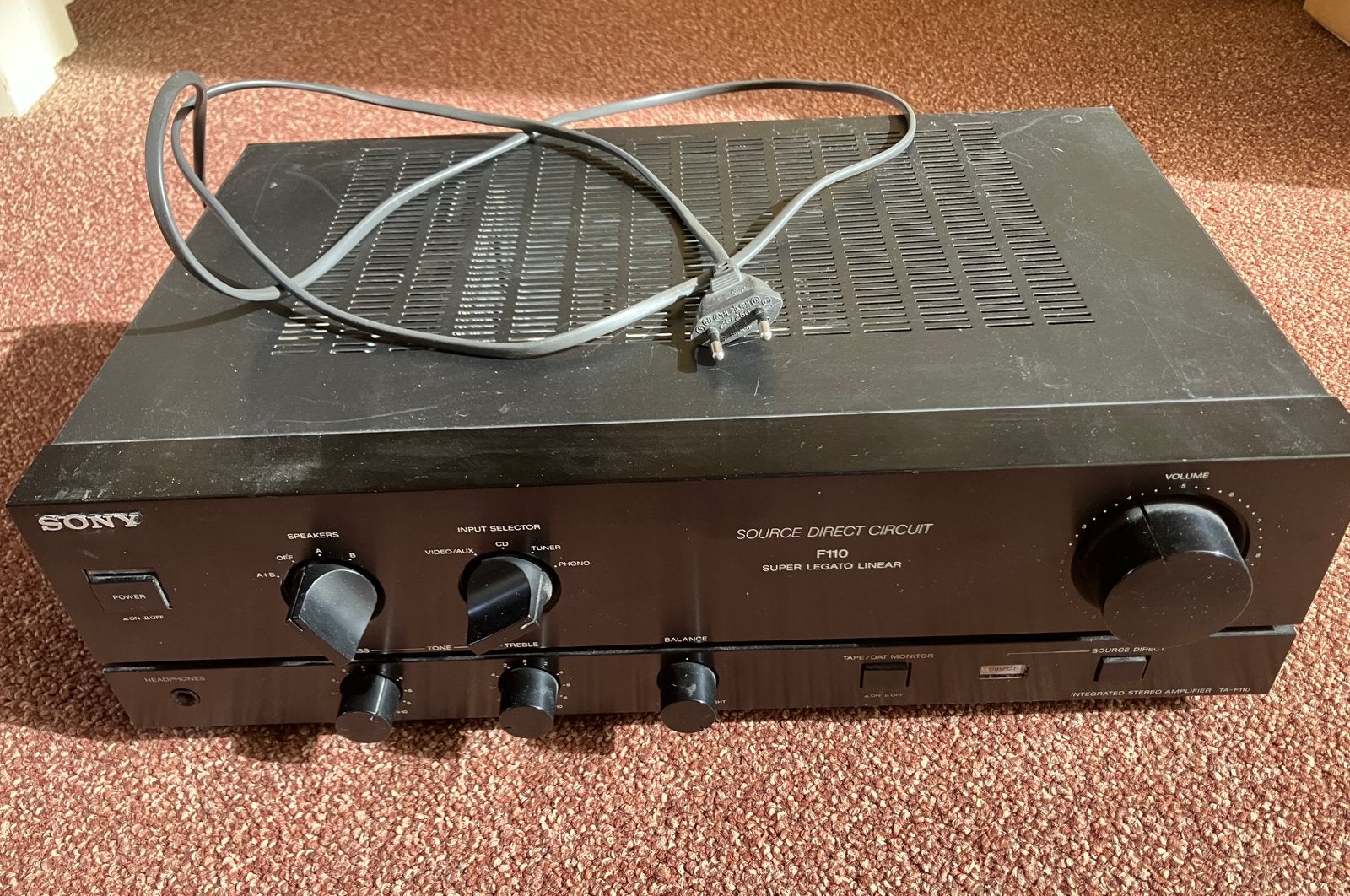 Versterker Sony TA-F110, Audio, Tv en Foto, Versterkers en Receivers, Ophalen, Gebruikt, Stereo, Sony