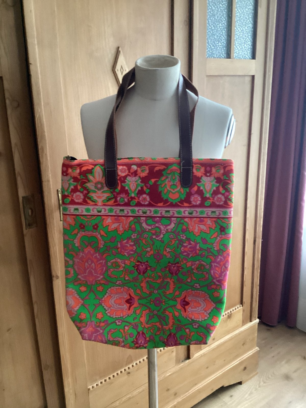 Kleurrijke Shopper met Paisley Print Nieuw style Sissy Boy, Ophalen of Verzenden, Nieuw, Groen, Shopper