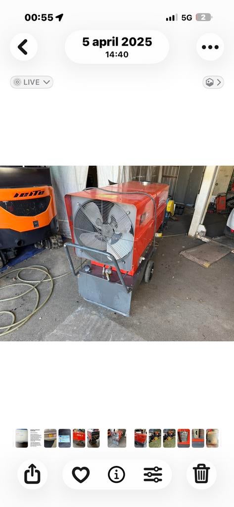 Te koop: FUM Zenith 70 industriële heater, Ophalen, 30 tot 80 cm, Gebruikt, Kachel