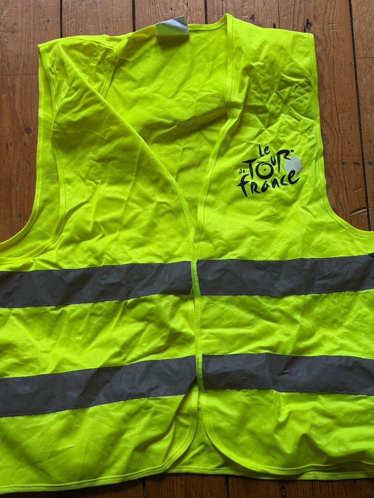 Vintage fluoriserend hesje tour de France medewerker, Ophalen of Verzenden, Zo goed als nieuw, Overige typen