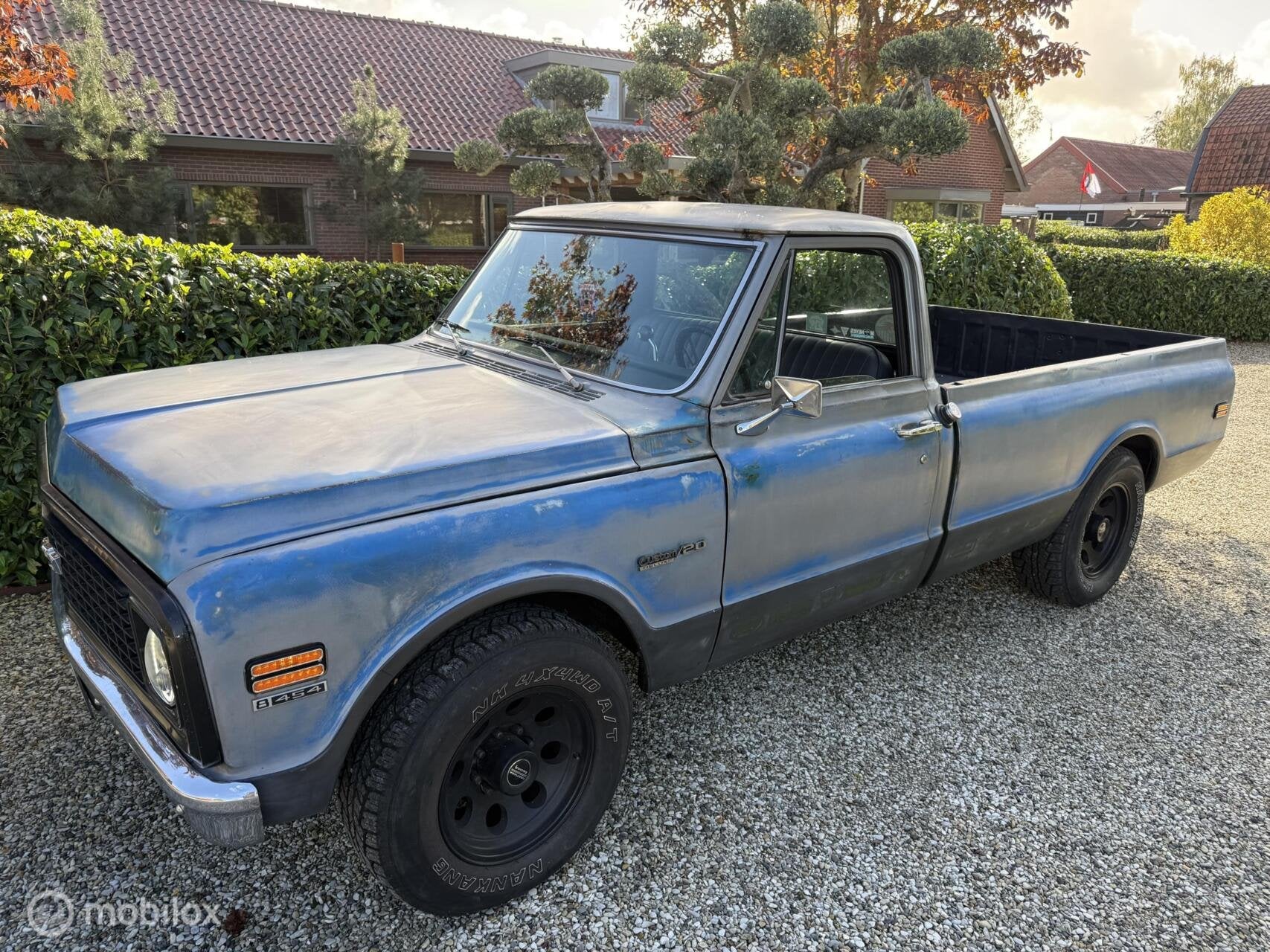 Chevrolet C20 V8 454 Big Block | Automaat | LPG | 1972, Auto's, Overige carrosserieën, Chevrolet, Blauw, Geïmporteerd