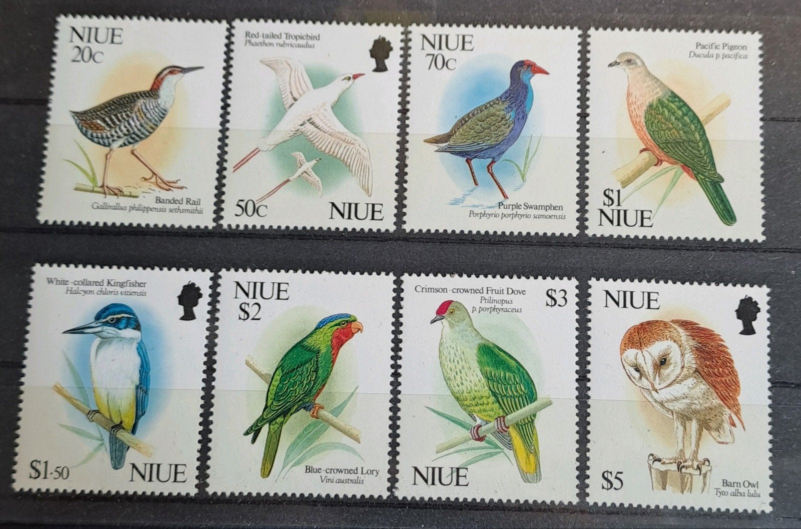 Niue vogels postfris (Michel nrs. 782-789), Ophalen of Verzenden, Postfris, Dier of Natuur