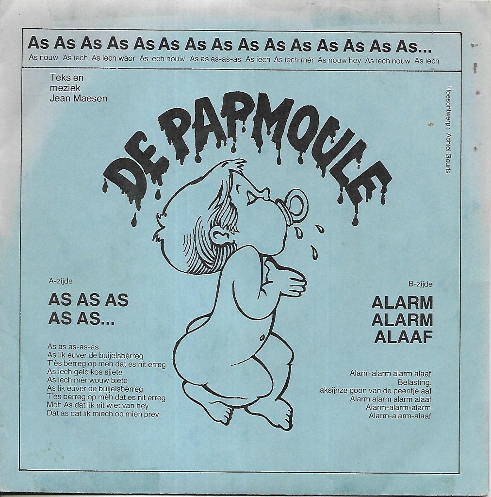 De Papmoule - As as as as as, Verzenden, Gebruikt, 7 inch, Nederlandstalig