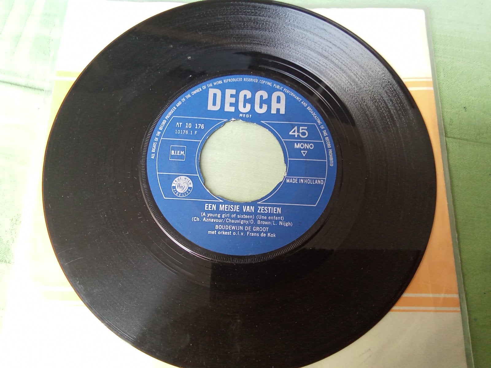 Boudewijn de groot.            Een meisje van 16, Cd's en Dvd's, Vinyl Singles, Gebruikt, Verzenden, 7 inch, Single