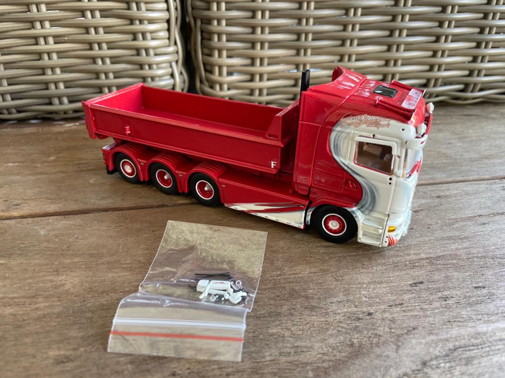 TEKNO SCANIA GLANN JOHSSON AFZETBAK, Ophalen of Verzenden, Nieuw, Bus of Vrachtwagen, Tekno