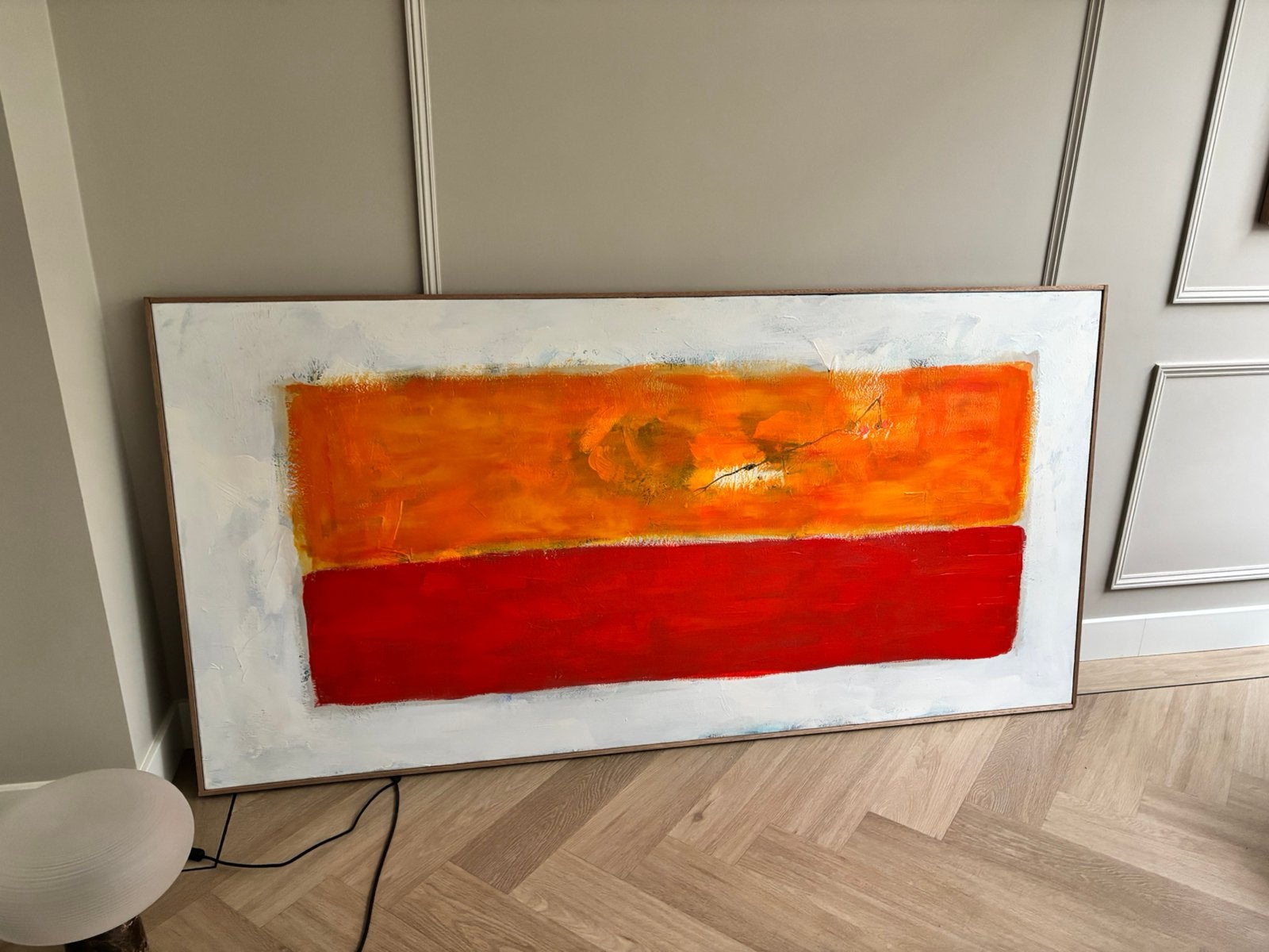 Abstract schilderij 200x100 zeer groot, Ophalen