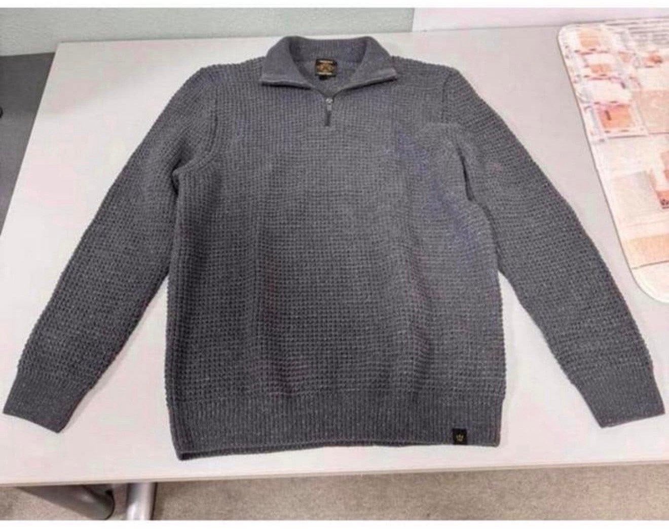 NEXT Premium grade Trui Sweater Vest L grijs grijze mannen, Maat 52/54 (L), L, Zo goed als nieuw, Grijs