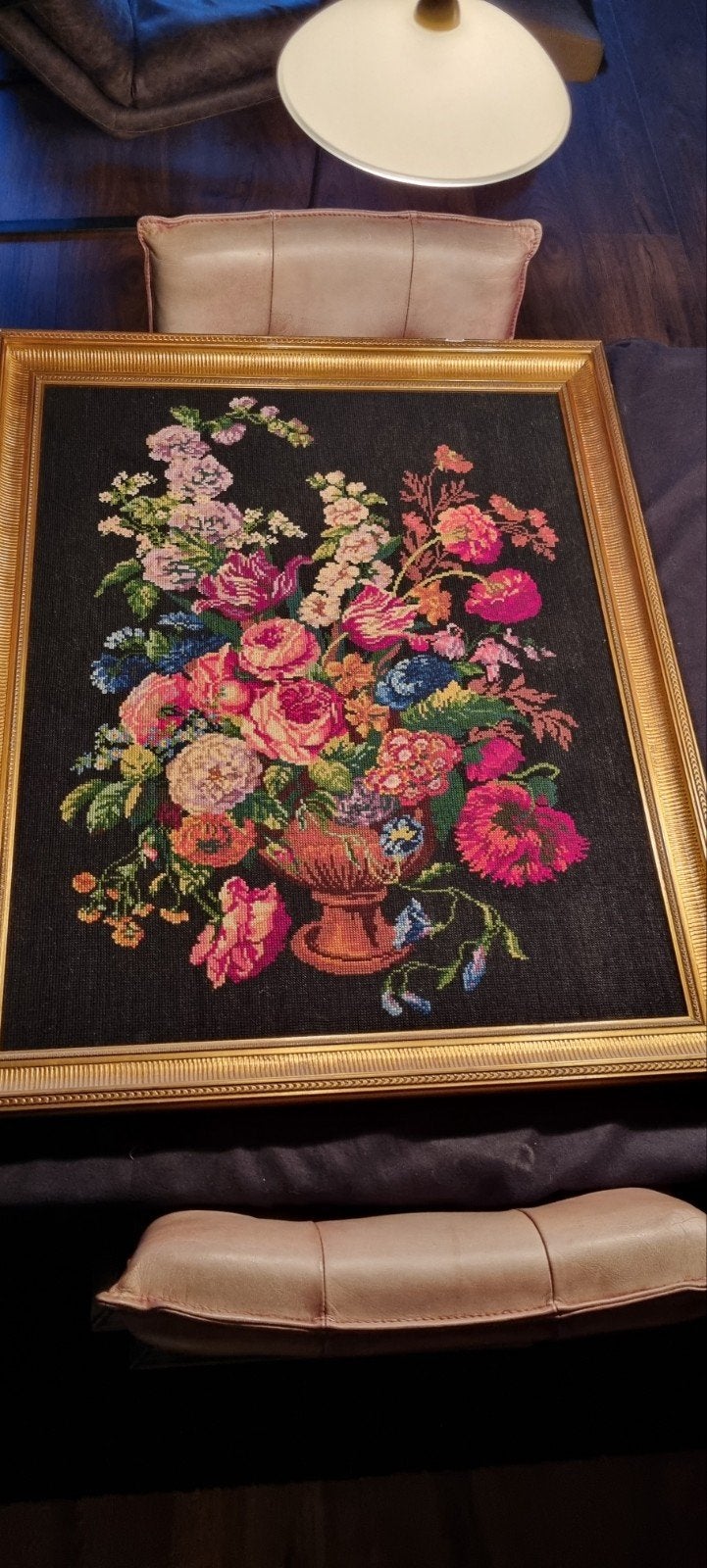 gratis 8x /Goud kleurige en originele lijst groot L89cm B71c, Antiek en Kunst, Kunst | Schilderijen | Klassiek, Stilleven, Ophalen of Verzenden