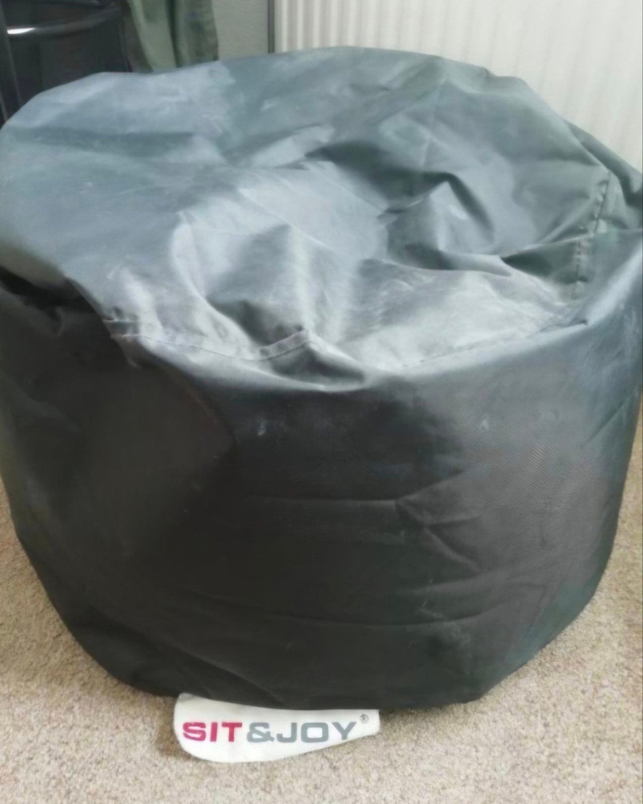 ZGAN Sit &joy zitzak, poef, doorsnede 55 cm, zwart, Ophalen, Zo goed als nieuw, Zwart, Overige typen