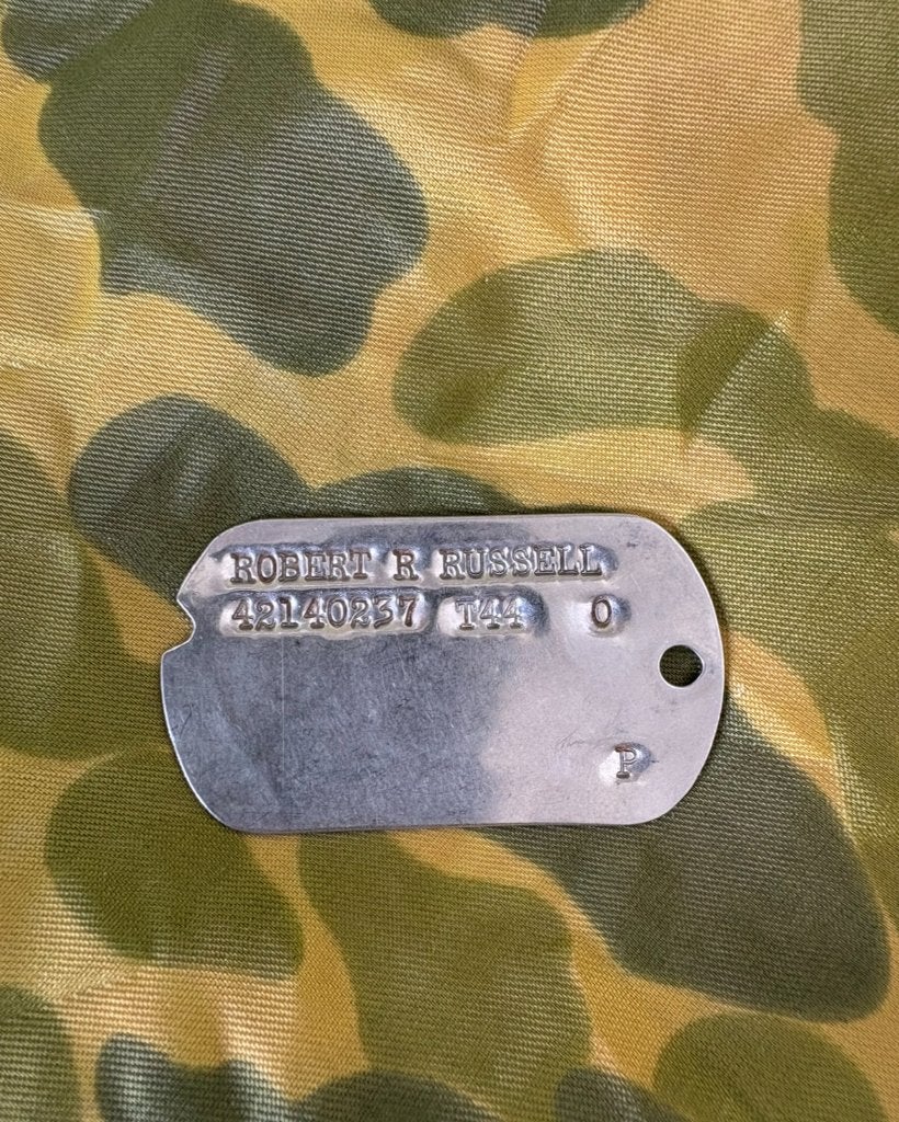 Tweede wereldoorlog US Dogtag Robert R Russell, Verzamelen, Militaria | Tweede Wereldoorlog, Ophalen of Verzenden, Landmacht, Amerika