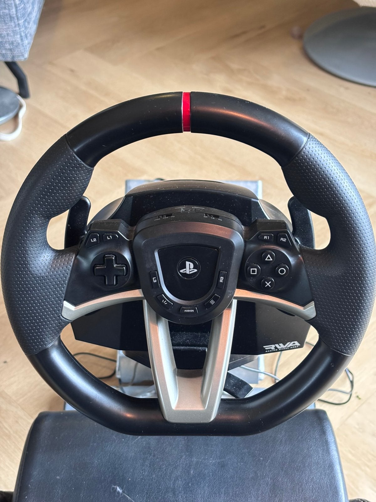 Stuur en pedalen hori racing weel apex ps5 ps4 en pc, Hori, Ophalen of Verzenden, Zo goed als nieuw, Racestuur