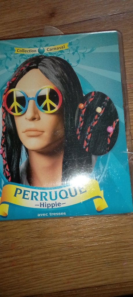 Hippie pruik Nieuw., Kleding | Dames, Carnavalskleding en Feestkleding, Carnaval, Maat 46/48 (XL) of groter, Nieuw, Ophalen of Verzenden