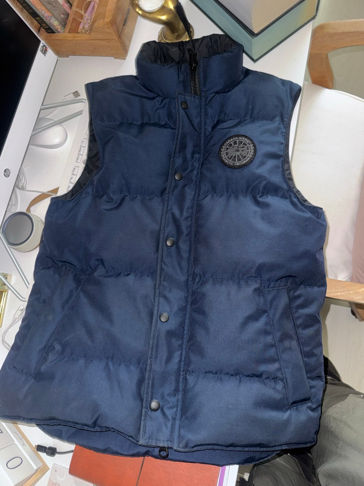 Canada Goose Gerson bodywarmer - Maat S - Navy Blue, Ophalen of Verzenden, Zo goed als nieuw, Maat 46 (S) of kleiner, Blauw