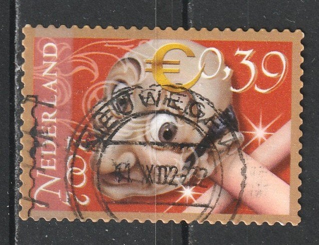 61 R --2084 Efteling 2002 Langnek, Verzenden, Na 1940, Gestempeld