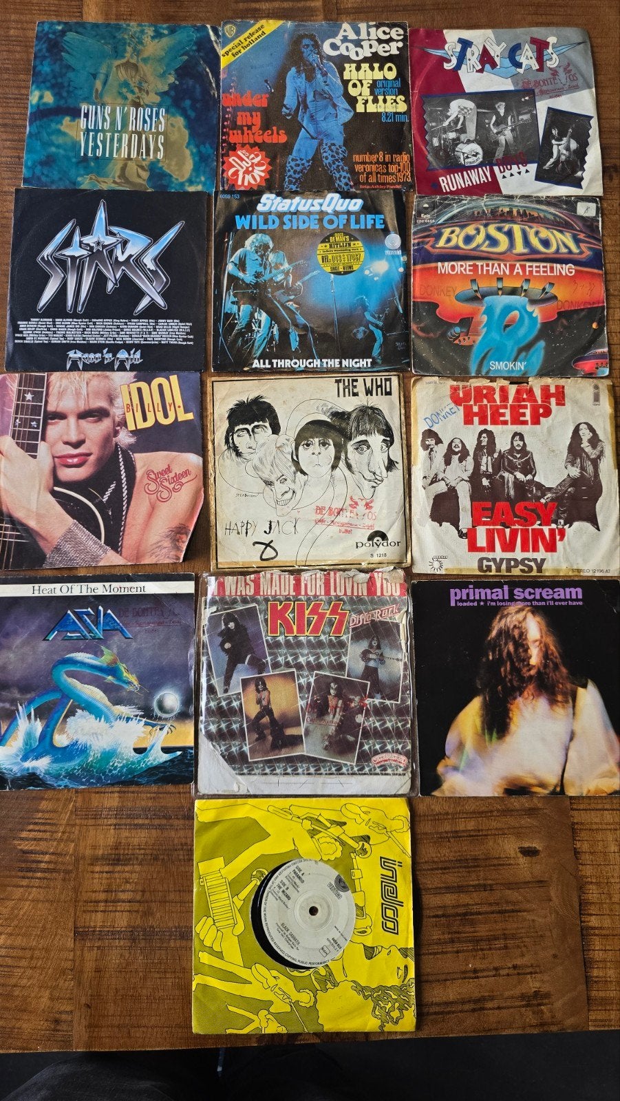 Hardrock / metal / classic rock singles, Ophalen of Verzenden, Gebruikt