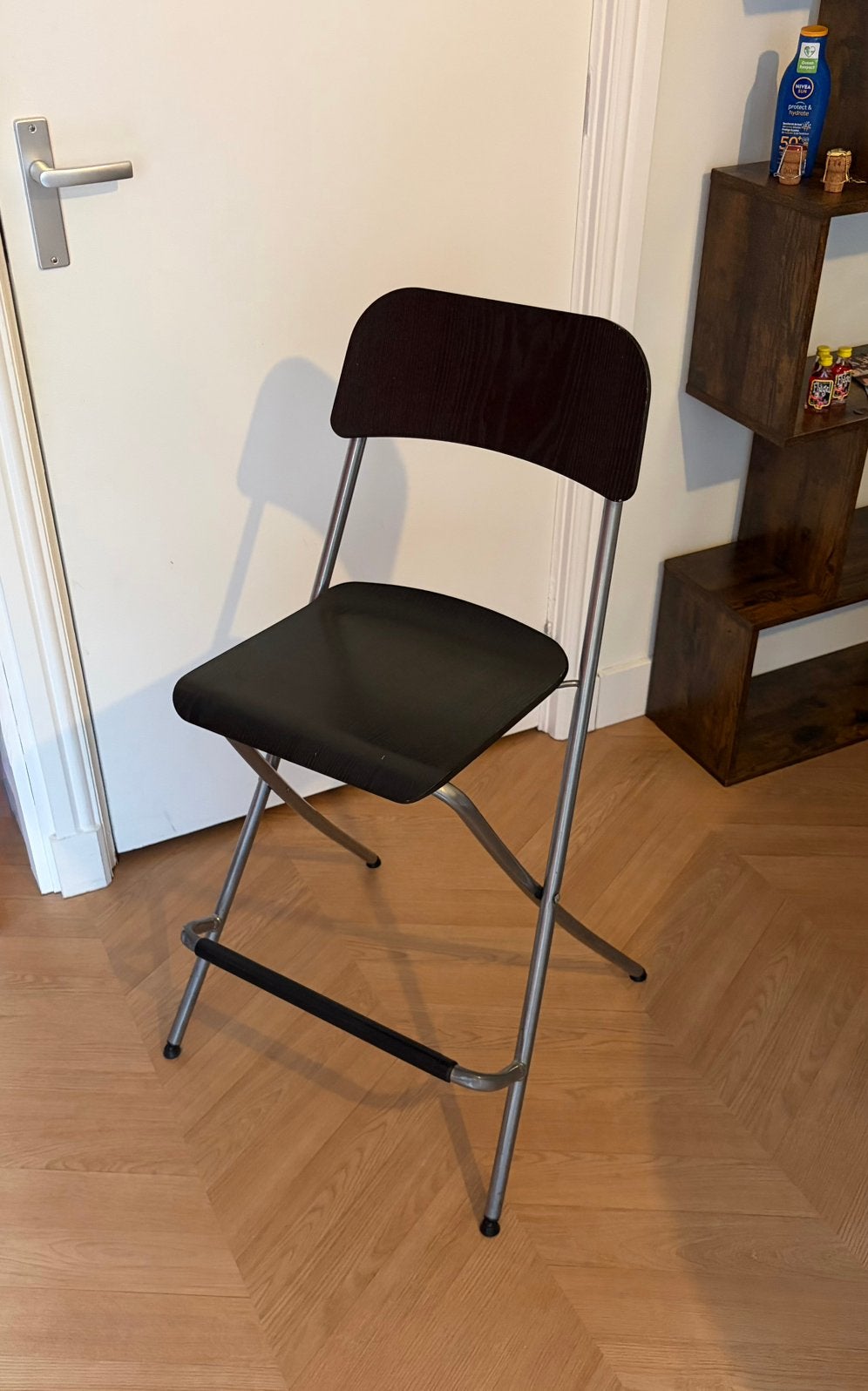 IKEA FRANKLIN barkrukken (4 stuks) opklapbaar, Huis en Inrichting, 4 krukken, Ophalen, Zo goed als nieuw, 60 tot 90 cm