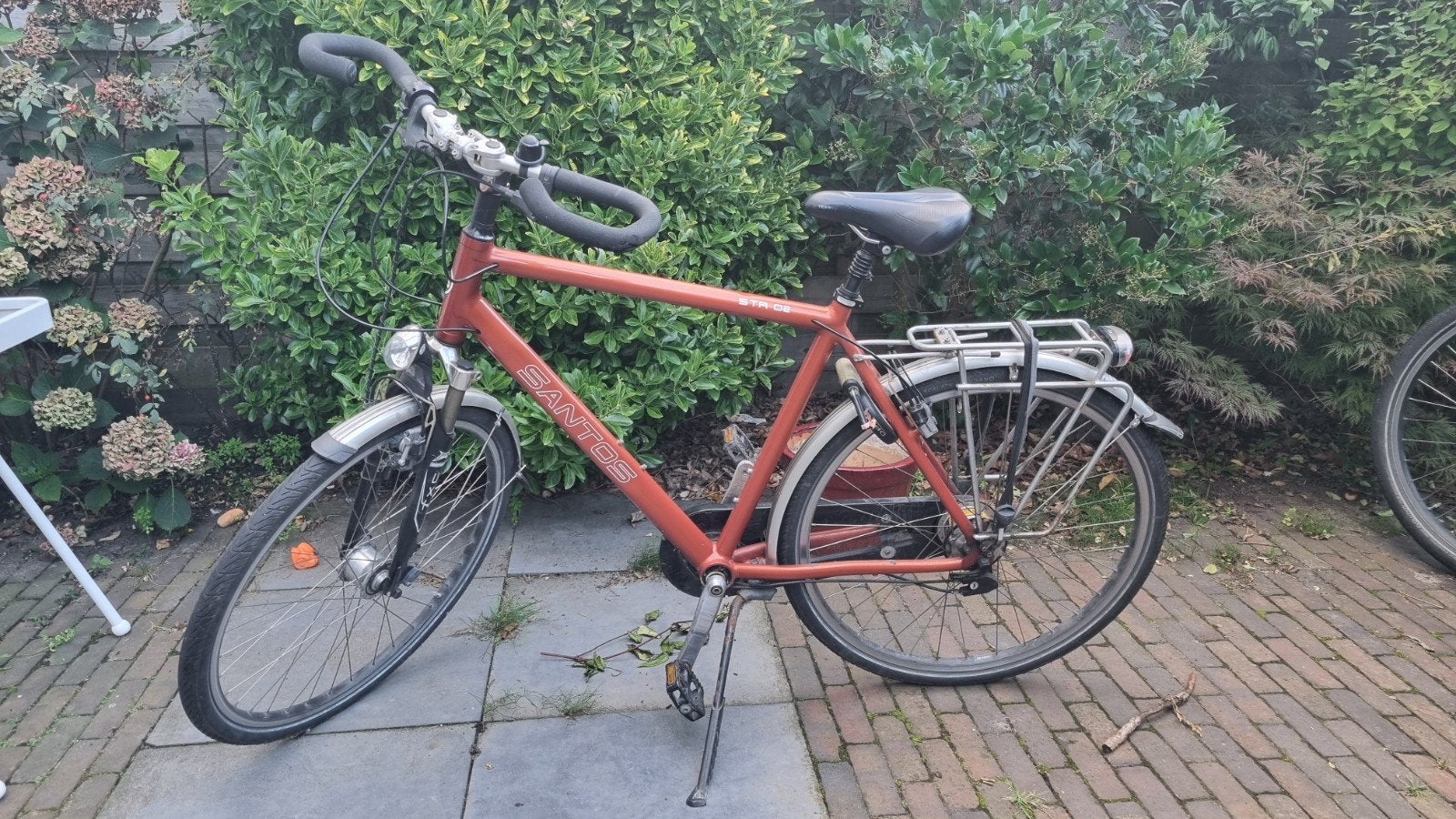 Santos STR02 Trekkingfiets met Rohloff (ketting).  Frame H57, 28 inch, Gebruikt, Vering, 57 tot 61 cm