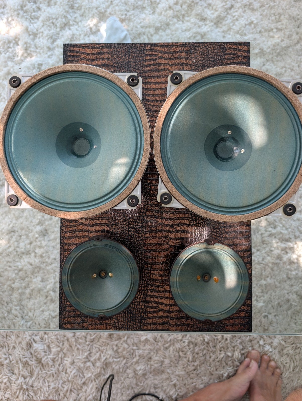 Complete nette set Saba Green Cones; full range en tweeters, Audio, Tv en Foto, Ophalen of Verzenden, Gebruikt, Overige merken