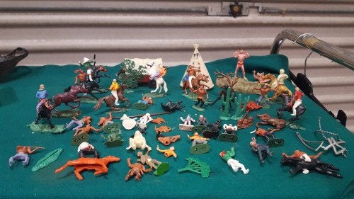 beeldjes cowboys en indianen, 12 paarden, Ophalen of Verzenden, 'T Olde Gre-j, Info@toldegrej.nl, Endepoelstraat 20f Didam