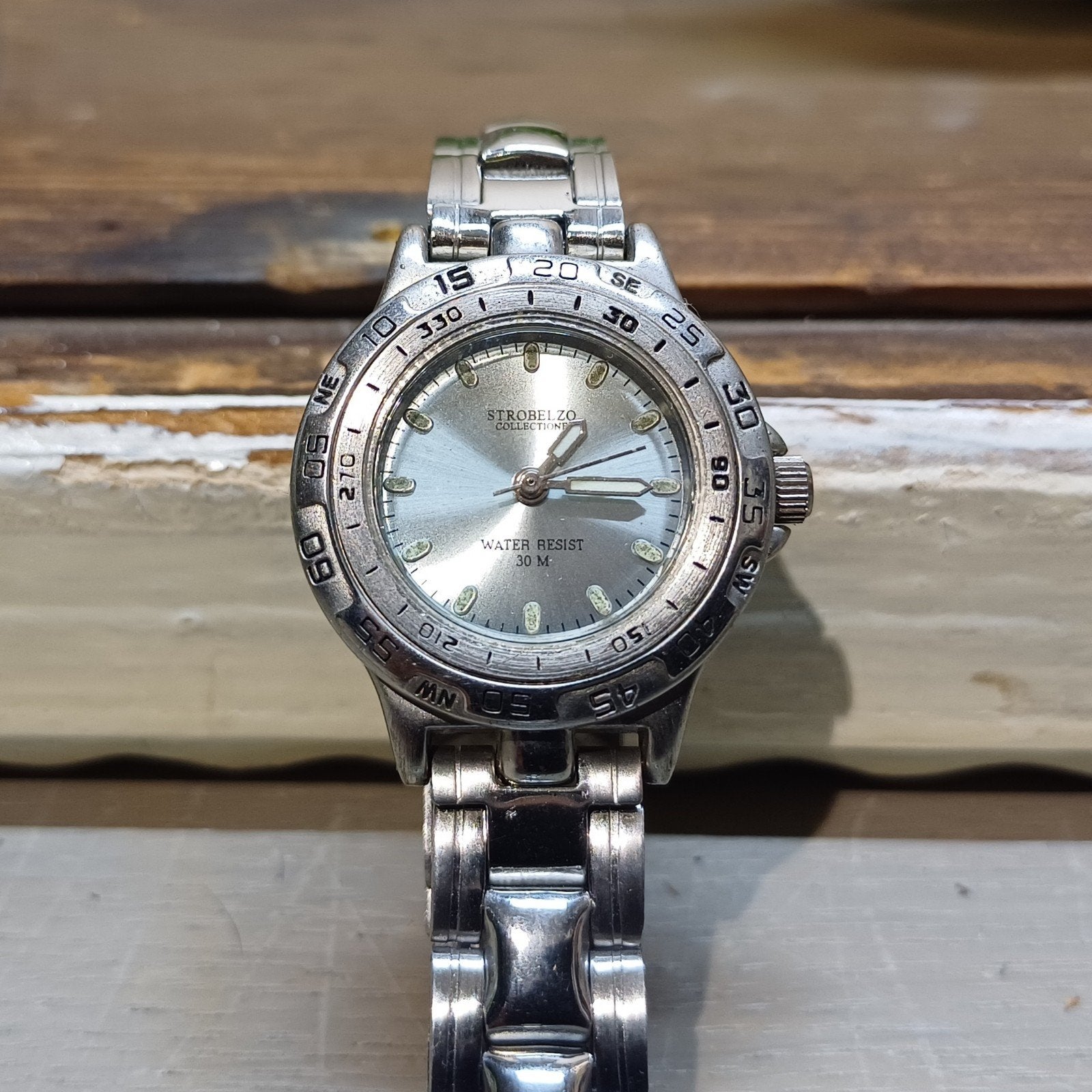 VINTAGE STROBELZO UNISEX HORLOGE, Staal, Staal, Polshorloge, Nieuw