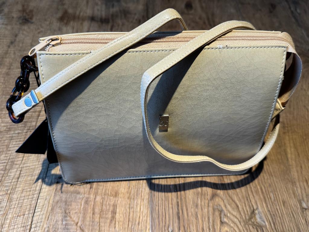 Bagsac Company Amsterdam cream handtas, Verzenden, Gebruikt, Beige