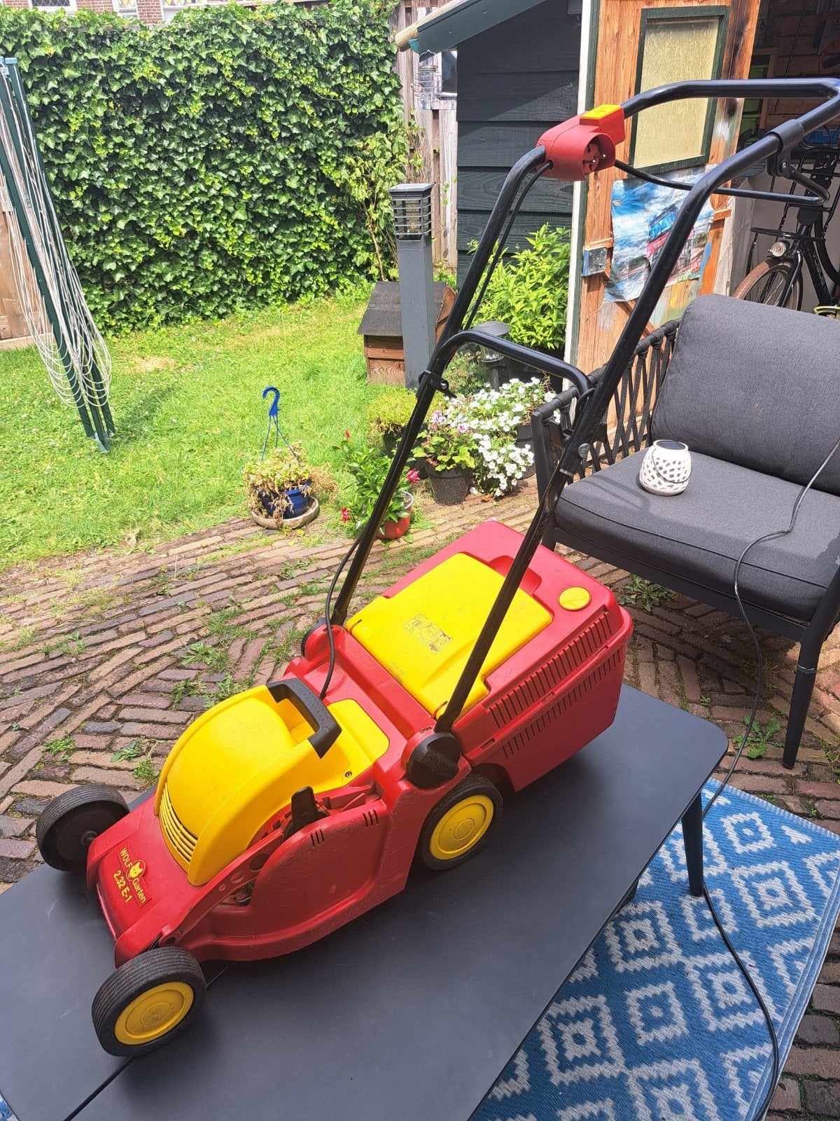 Wolf garten grasmaaier, Tuin en Terras, Ophalen, Cirkelmaaier, Gebruikt, Elektrische grasmaaier