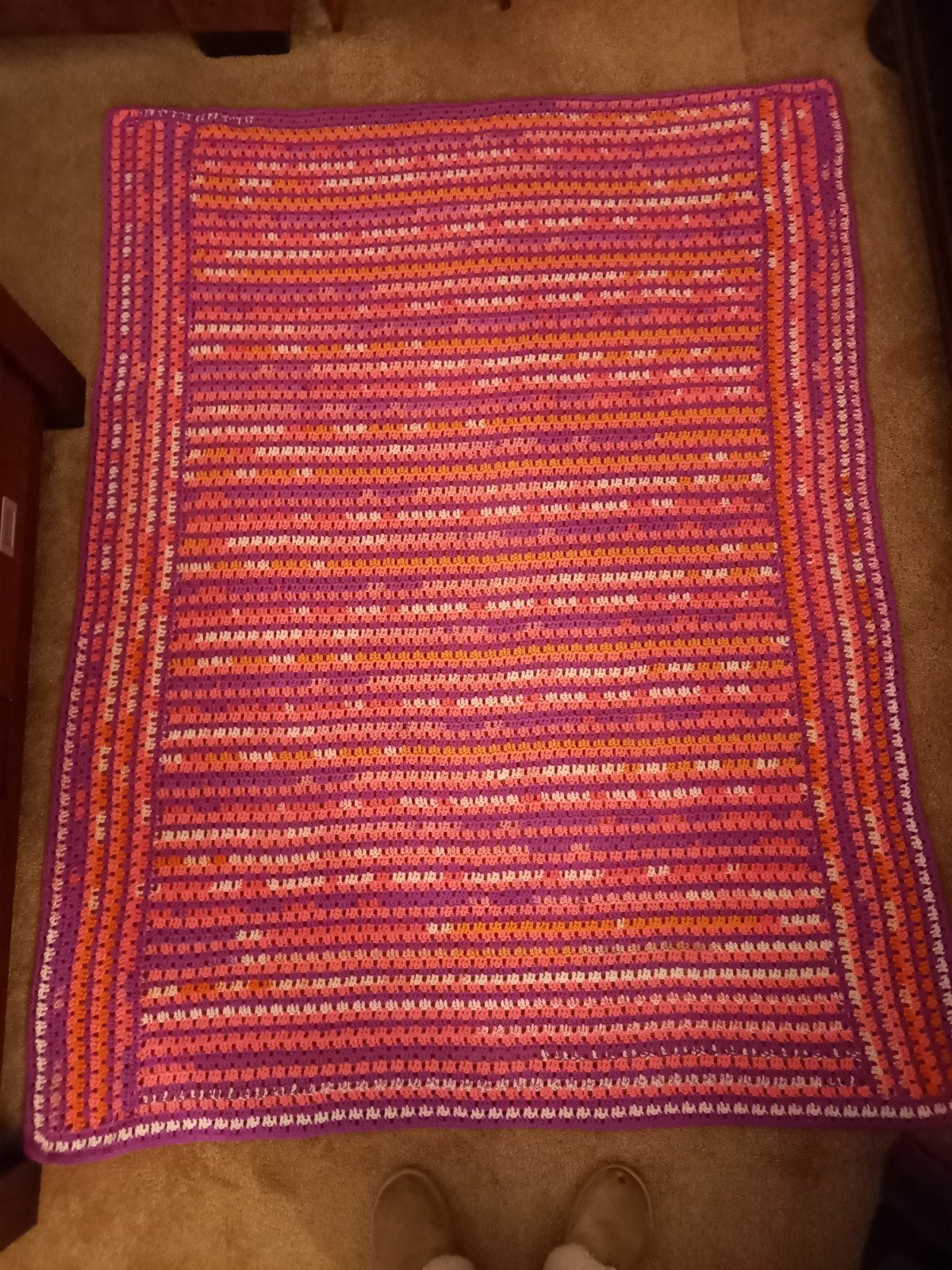 Handgehaakte plaid 130x170 cm, Ophalen of Verzenden, Nieuw