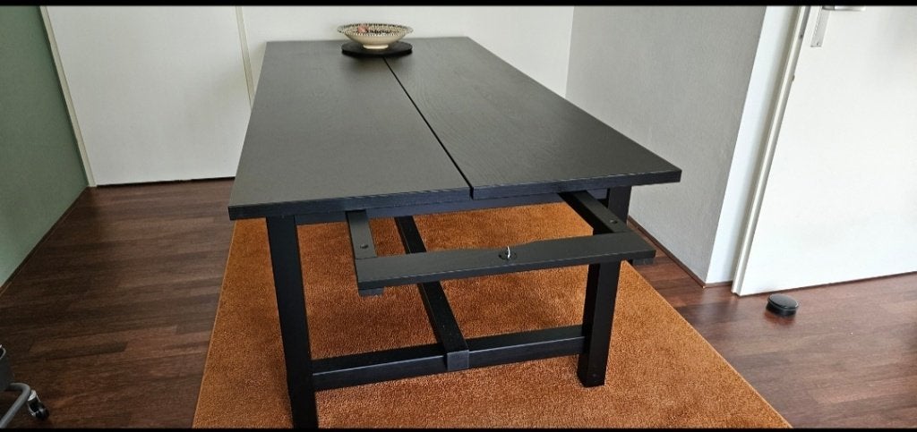 Eetkamertafel, Huis en Inrichting, Woonaccessoires | Overige, Ophalen, Hout, Overige stijlen, Gebruikt