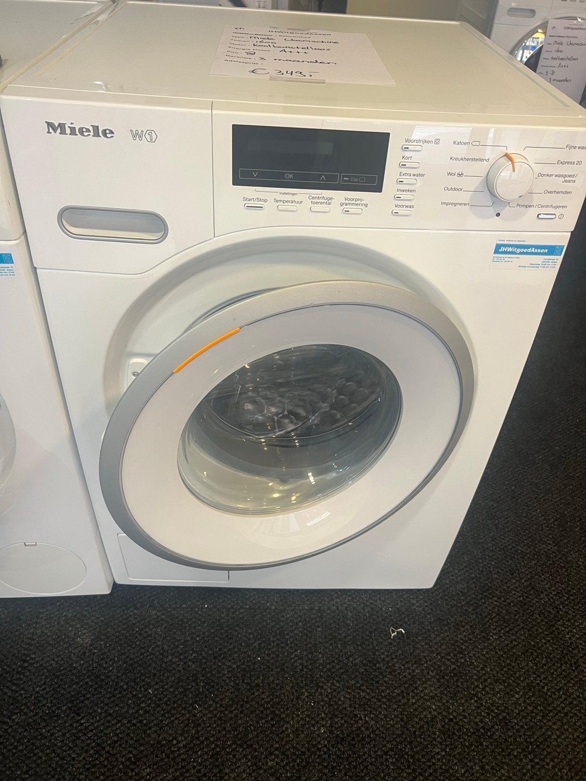 Miele WMB120 W1 1600 toeren 8 kg wasmachine A+++, Minder dan 85 cm, 8 tot 10 kg, Ophalen of Verzenden, 1600 toeren of meer
