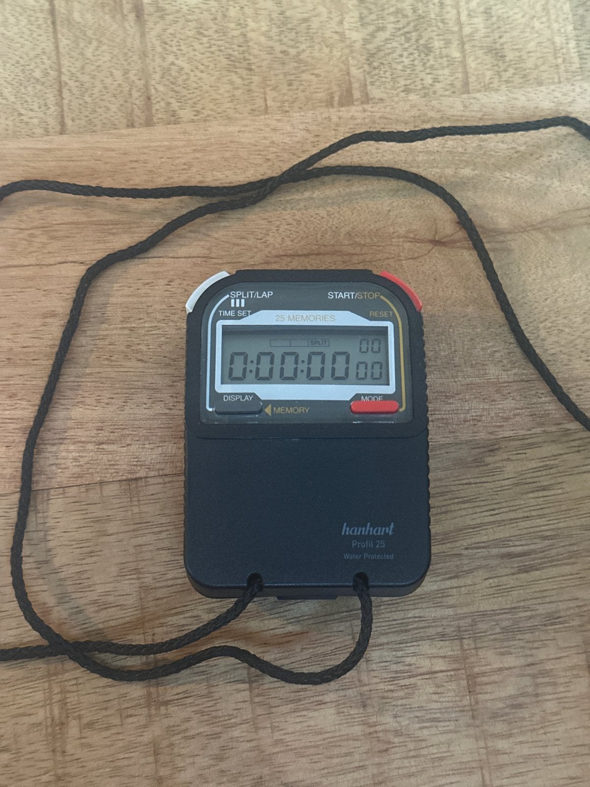 Hanhart Profil 25 Stopwatch - Waterbestendig, 25 Geheugens, Ophalen of Verzenden, Zo goed als nieuw