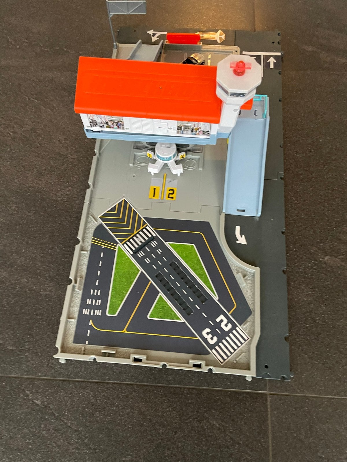 Matchbox Vliegveld Speelset met Luchthaven en Landingsbaan, Ophalen of Verzenden, Gebruikt