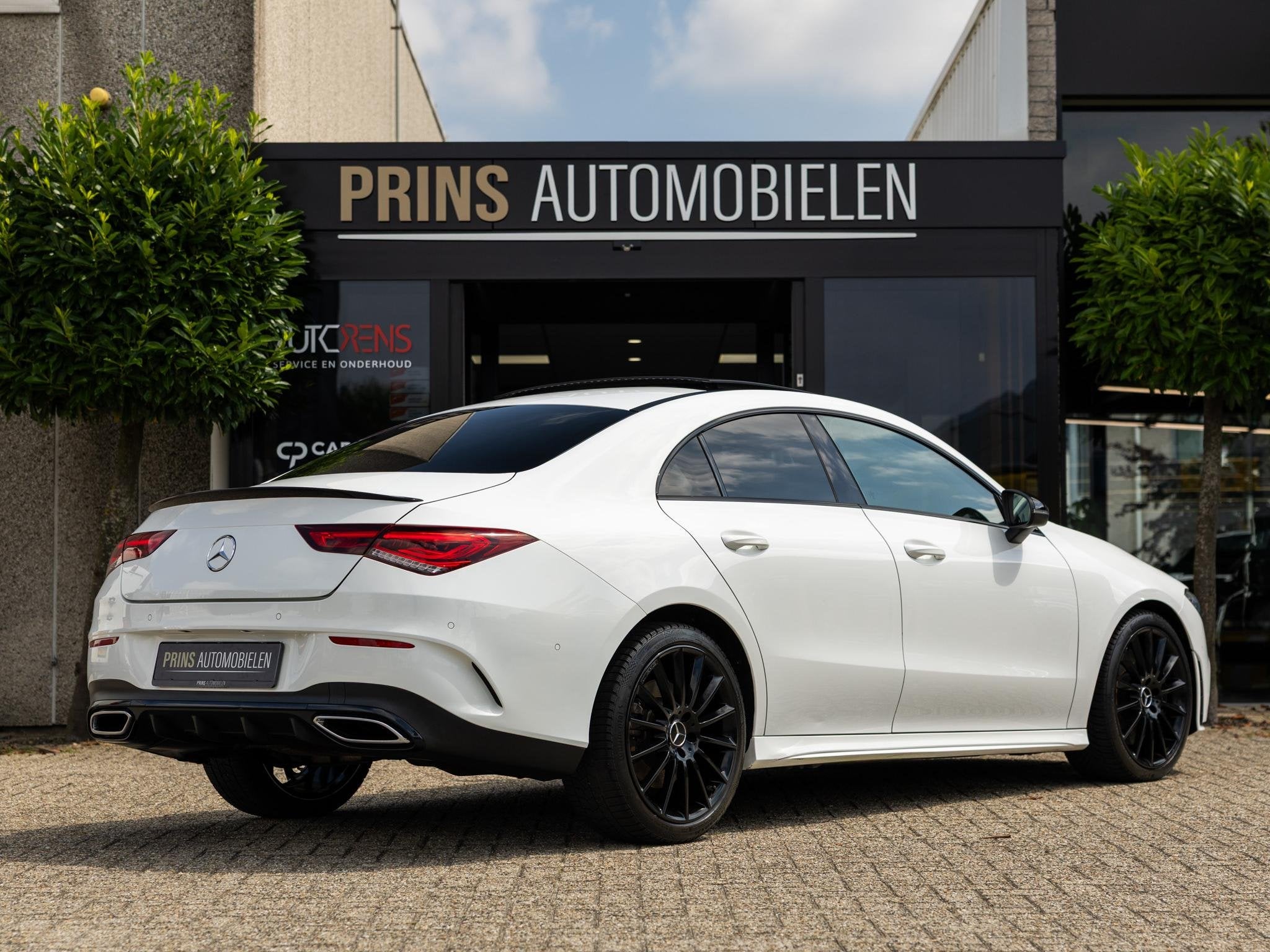 Mercedes-Benz CLA-klasse 220 AMG|Night|Pano|Sfeer|Standkache, Auto's, Gebruikt, Leder en Stof, Wit, Origineel Nederlands