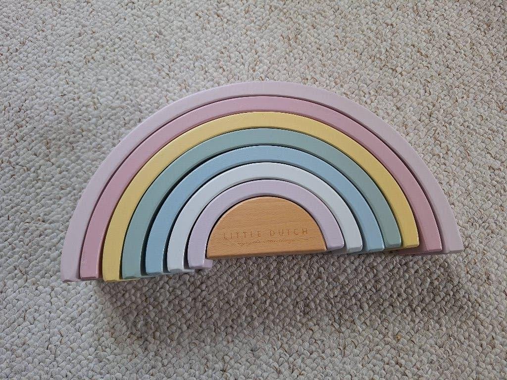 Little Dutch stapel regenboog, Kinderen en Baby's, Speelgoed | Houten speelgoed, Ophalen, Zo goed als nieuw, Overige typen