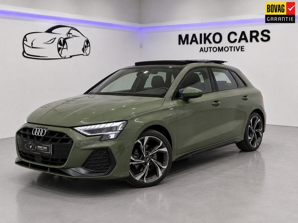 Audi A3 Sportback 35 TFSI S Edition 3x S-LINE |PANO| Matrix, Auto's, 1300 kg, Zwart, 4 cilinders, 150 pk