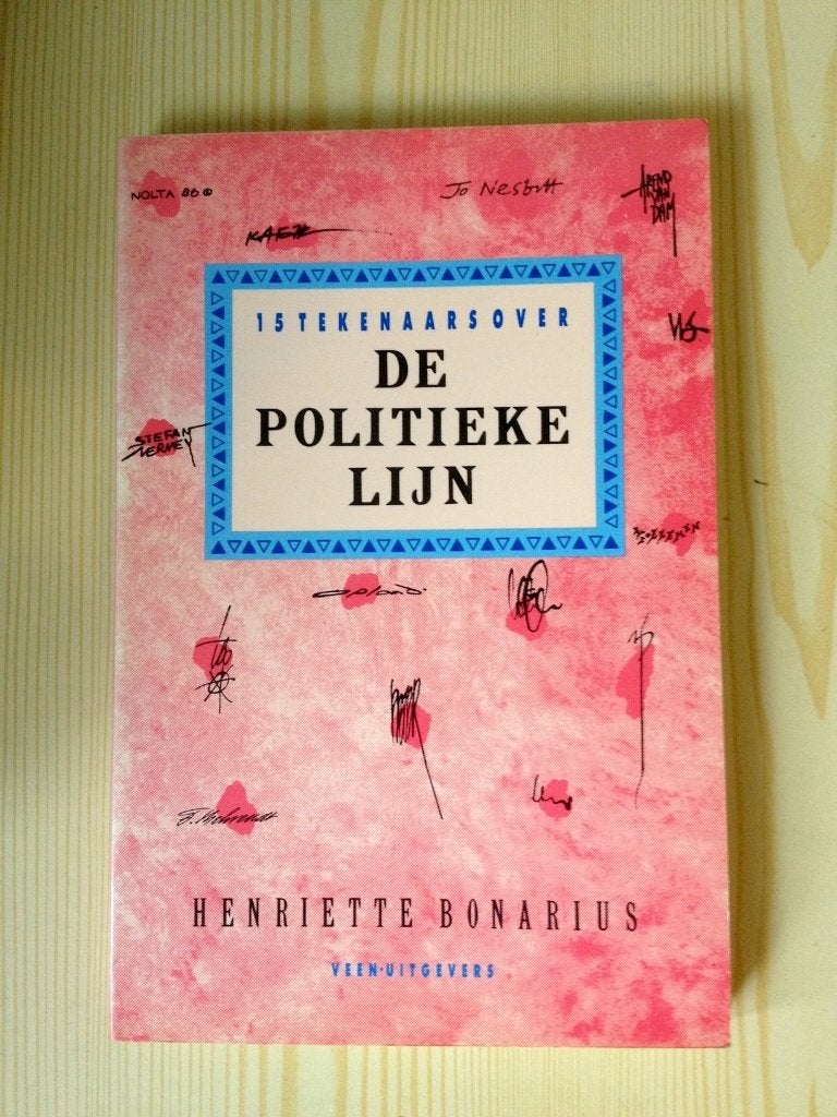 De politieke lijn: cartoons politiek interviews Nederland, Ophalen, Nieuw, Henriette Bonarius, Eén auteur