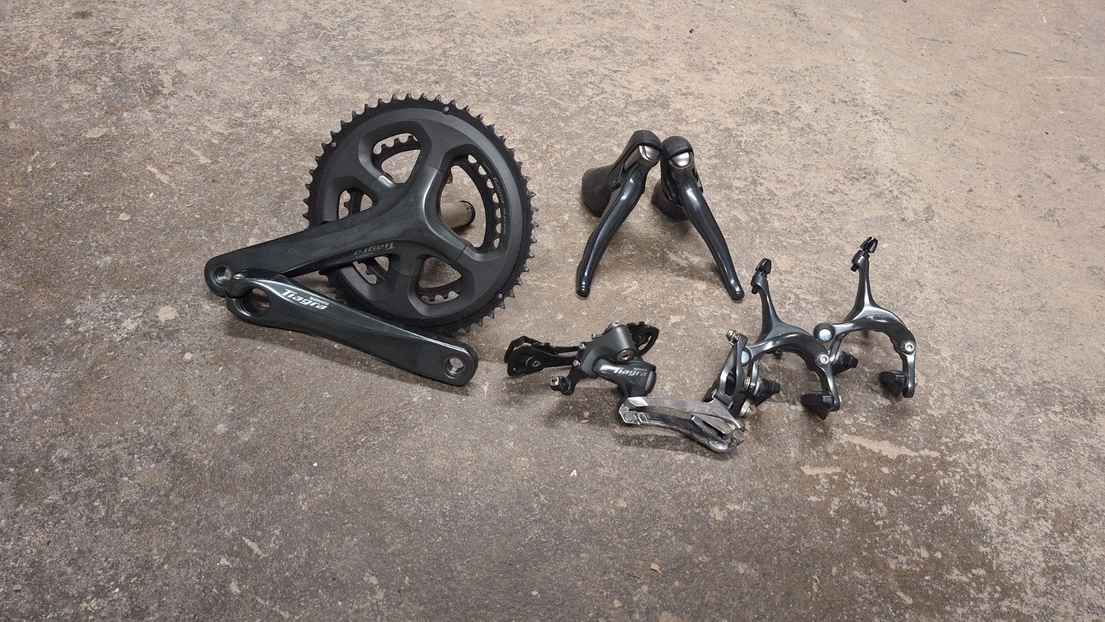 Shimano Tiagra 4700 Groepset - Complete Set, Fietsen en Brommers, Fietsonderdelen, Crankstel of Pedalen, Gebruikt, Ophalen of Verzenden