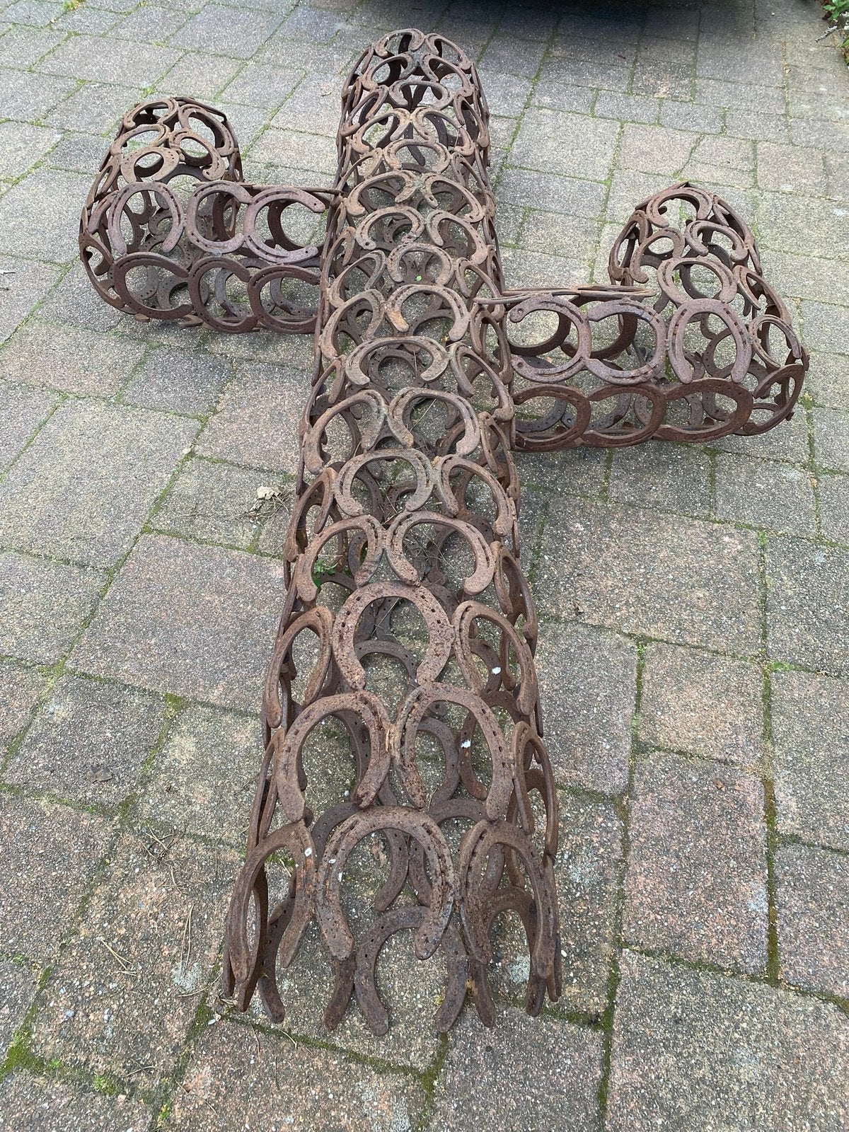 Cactus gemaakt van hoefijzers, Tuin en Terras, Ophalen, Zo goed als nieuw, Metaal, Overige typen