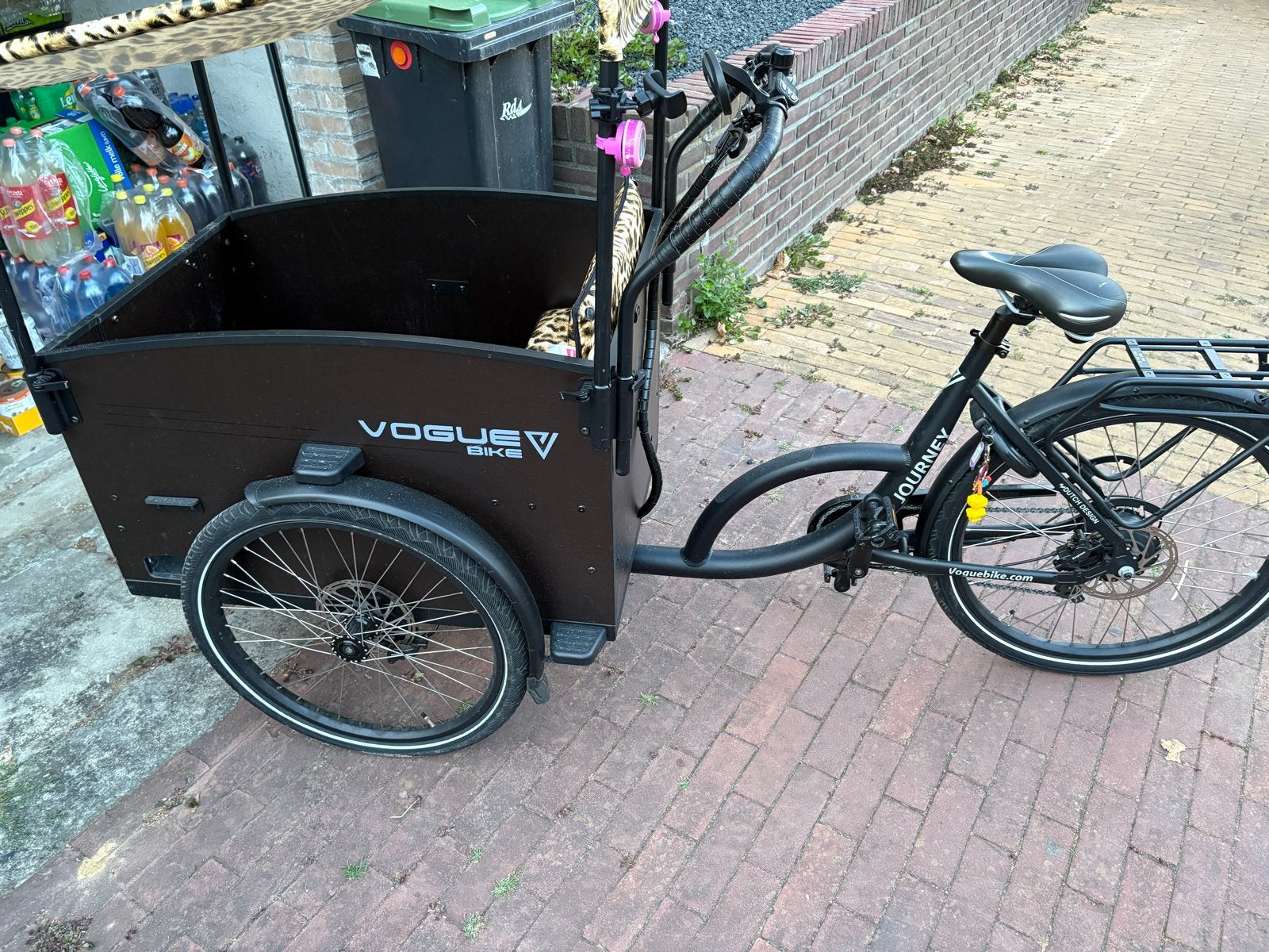 Bakfiets - Amper gebruikt met handig deurtje, Goederen, Zo goed als nieuw, Schijfrem, Ophalen