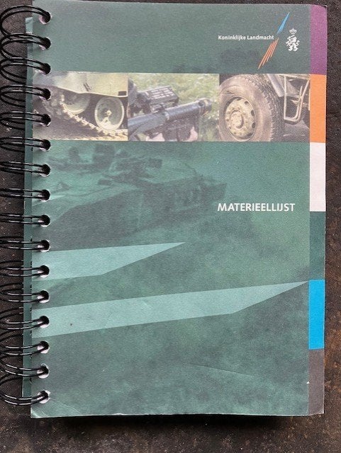 TH materieellijst KL, Ophalen of Verzenden, Landmacht, Nederland, Boek of Tijdschrift