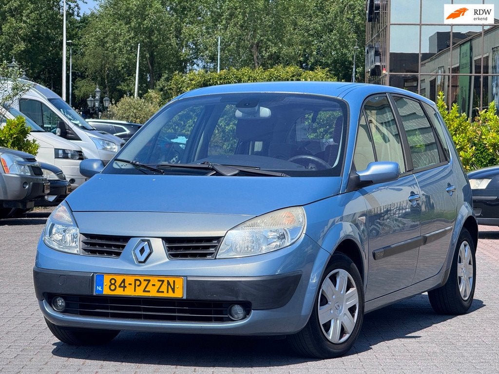 Renault Scénic 1.6-16V | Automaat | Airco | Parkeersensoren, 1345 kg, Stof, Gebruikt, Zwart