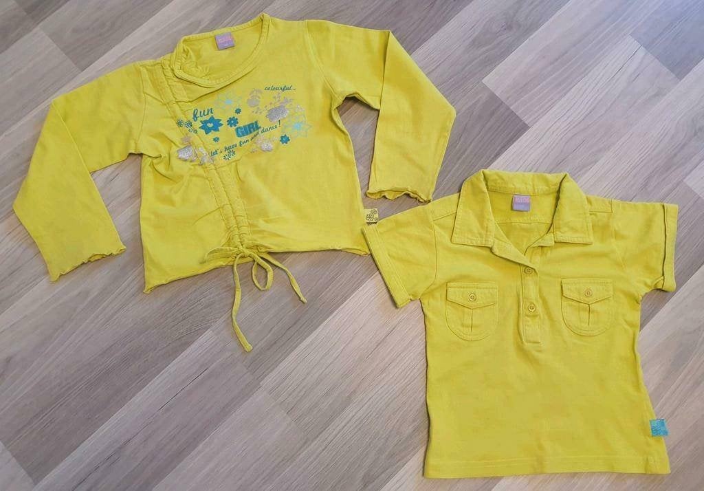 Longsleeve en poloshirt limoen-groen kleur, Frendz, mt 110, Kinderen en Baby's, Kinderkleding | Maat 110, Meisje, Frendz, Ophalen of Verzenden
