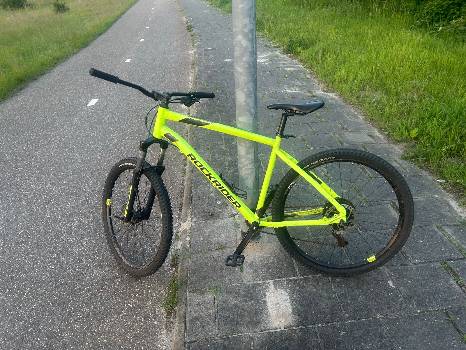 Rockrider ST 530 Mountainbike - Neon Geel, Overige merken, Hardtail, Heren, Ophalen of Verzenden