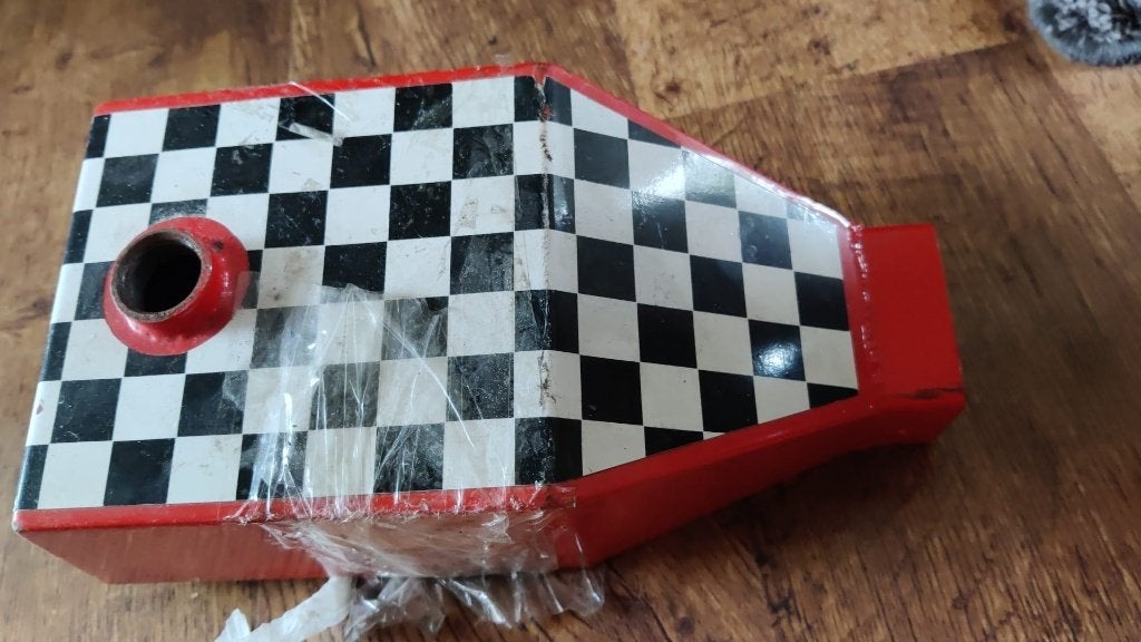 Metalen benzinetank brandstoftank voor minibike, Fietsen en Brommers, Minibikes, Midibikes en Pitbikes, Ophalen of Verzenden, Gebruikt