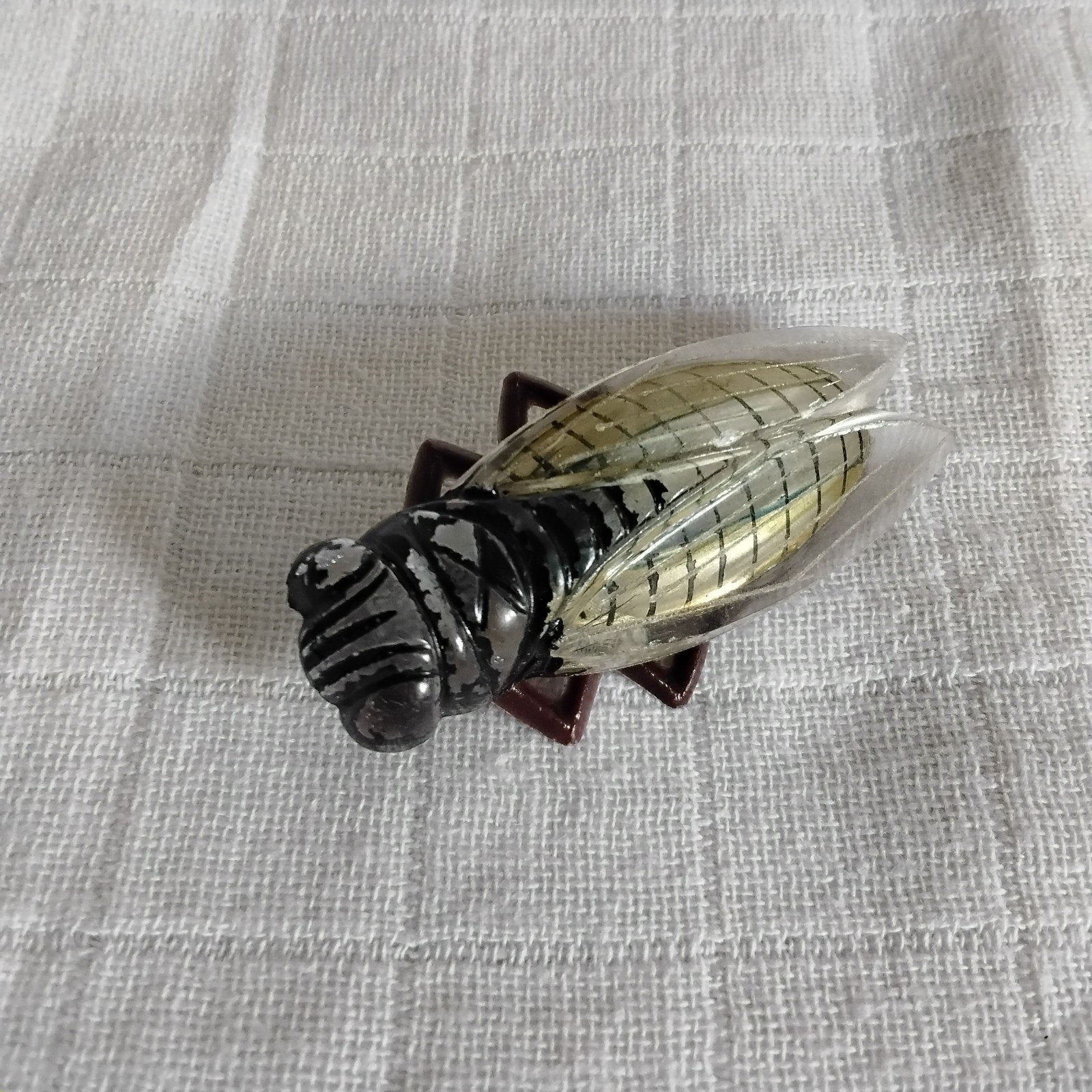 Vintage Art Deco cicade-broche, Ophalen of Verzenden, Zo goed als nieuw, Overige materialen