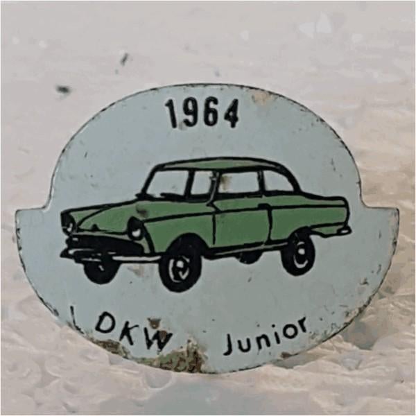 SP0284 Speldje 1964 DKW Junior groen, Ophalen of Verzenden, Gebruikt, Overige onderwerpen